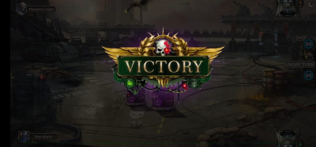 Warhammer 40,000 Warpforge Victory screen