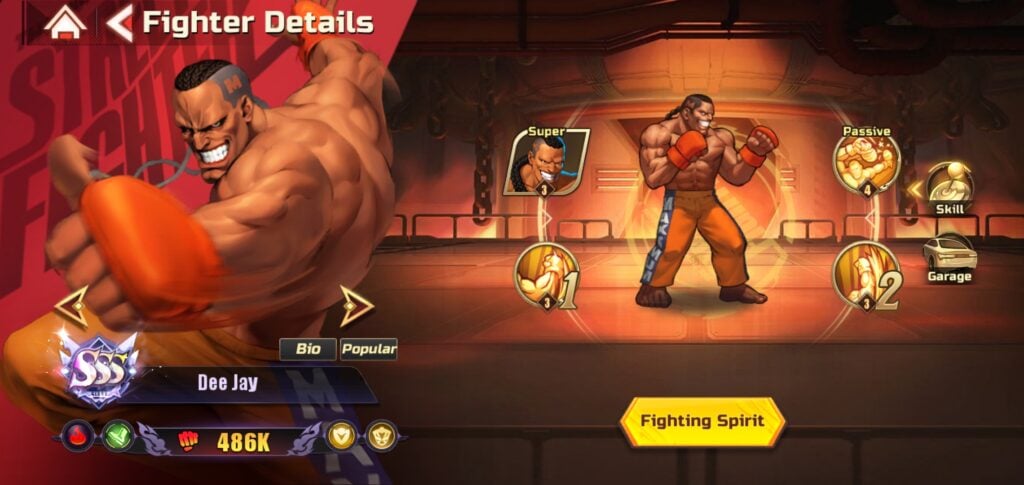 Dee Jay in Street Fighter: Duel.