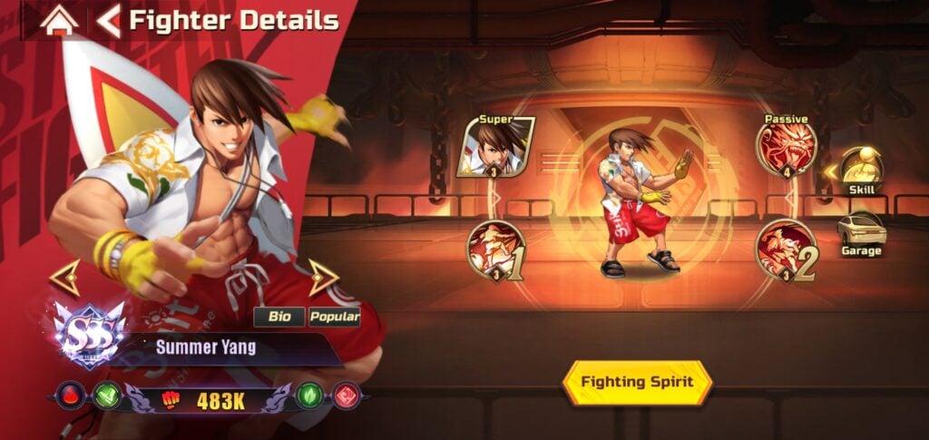 Summer Yang in Street Fighter: Duel.