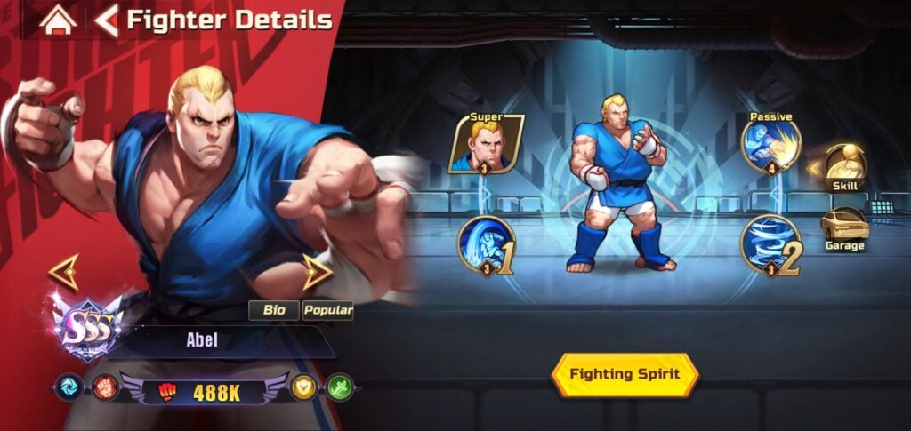 Abel in Street Fighter: Duel.