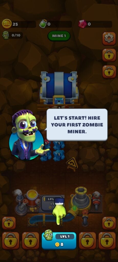 Idle Zombie Miner Gold Tycoon Spawn