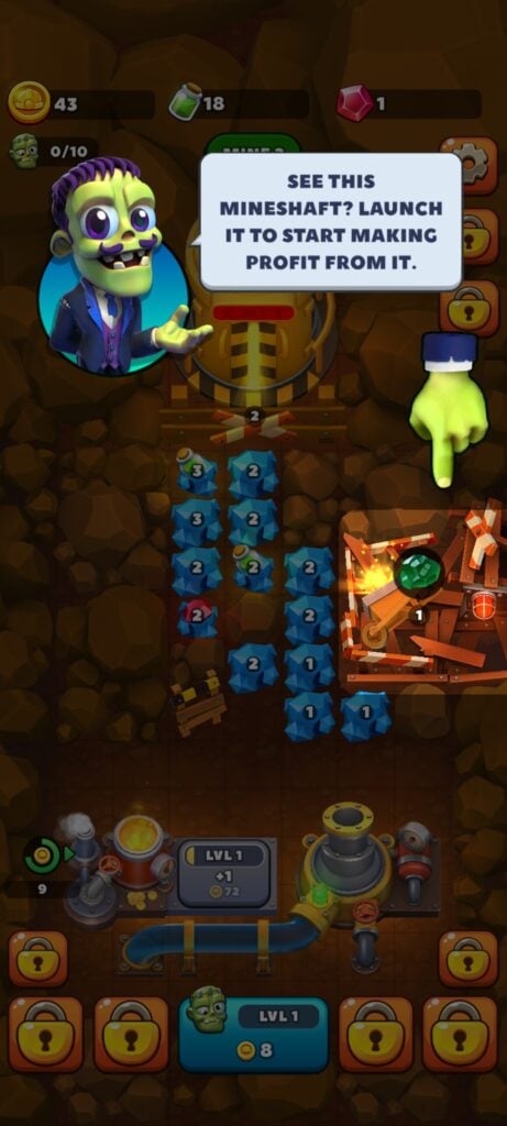 Idle Zombie Miner Gold Tycoon Mineshaft