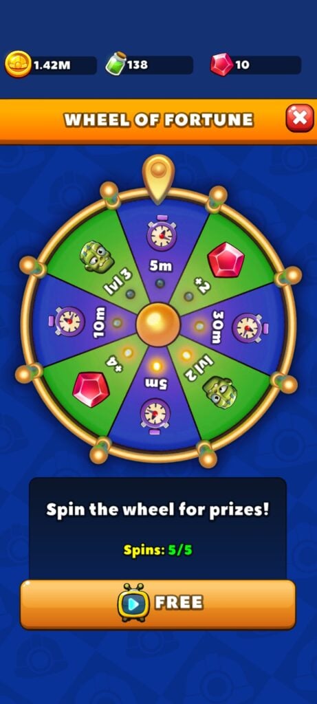 Idle Zombie Miner Gold Tycoon Wheel of Fortune