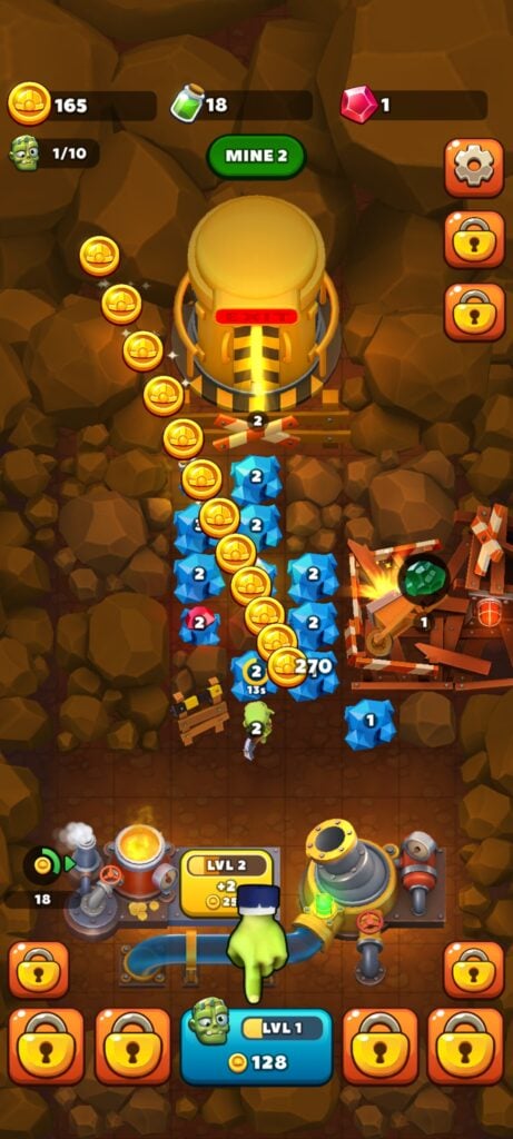 Idle Zombie Miner Gold Tycoon Coins