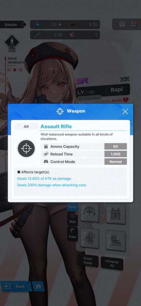 Assault rifle in Nikke: Goddess of Victory 