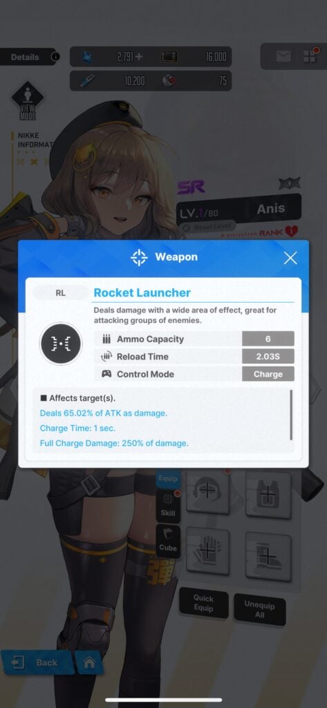 Rocket Launcher in Nikke: Goddess of Victory 