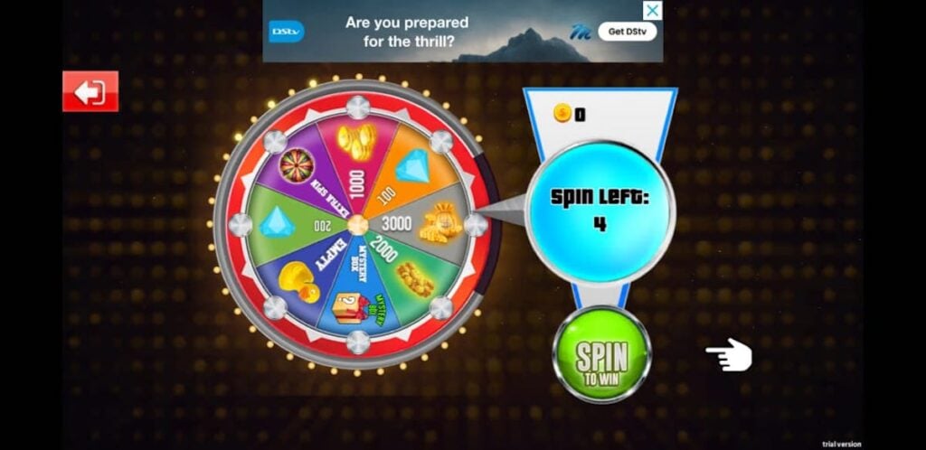 Spin the wheel feature - Additional rewards