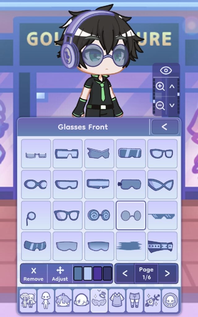 Example of customization glasses