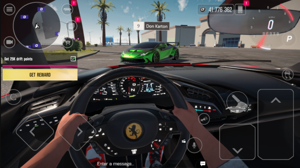 first person camera in Drive Zone Online