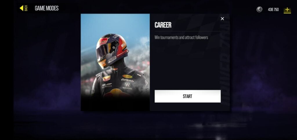 Career mode in Drive Zone Online