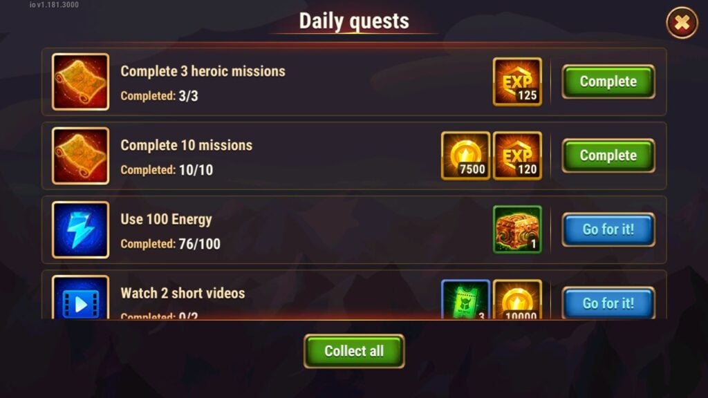 Daily Quests