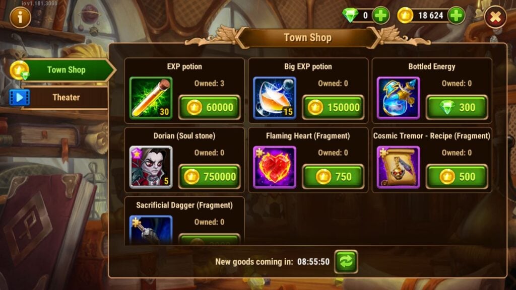 Hero Wars Town Shop