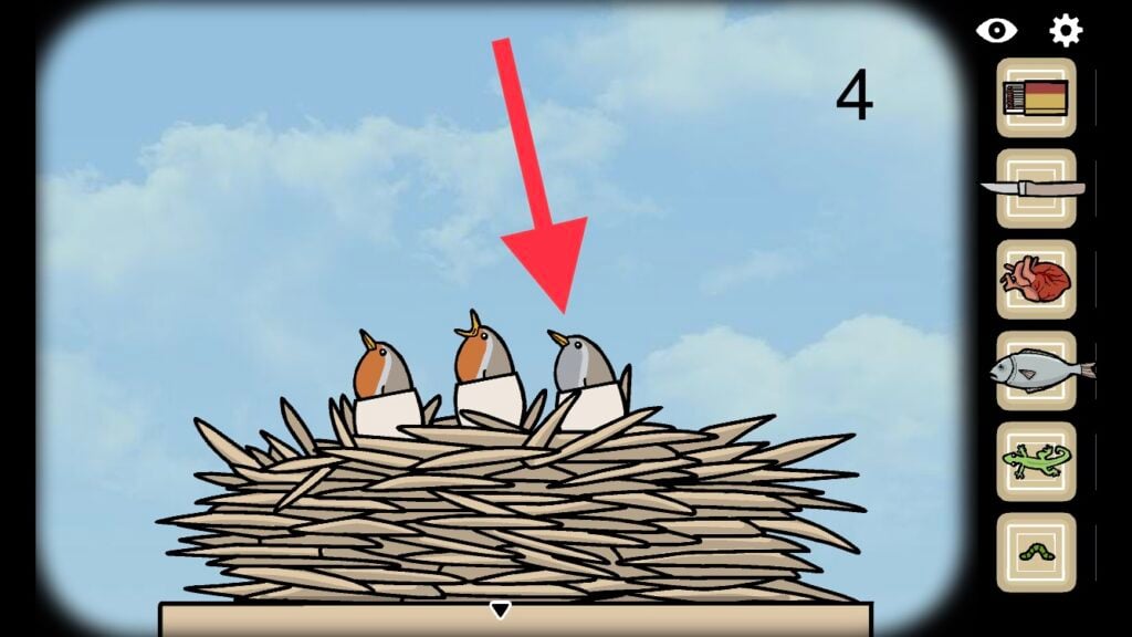 screenshot of Samsara Room bird puzzle