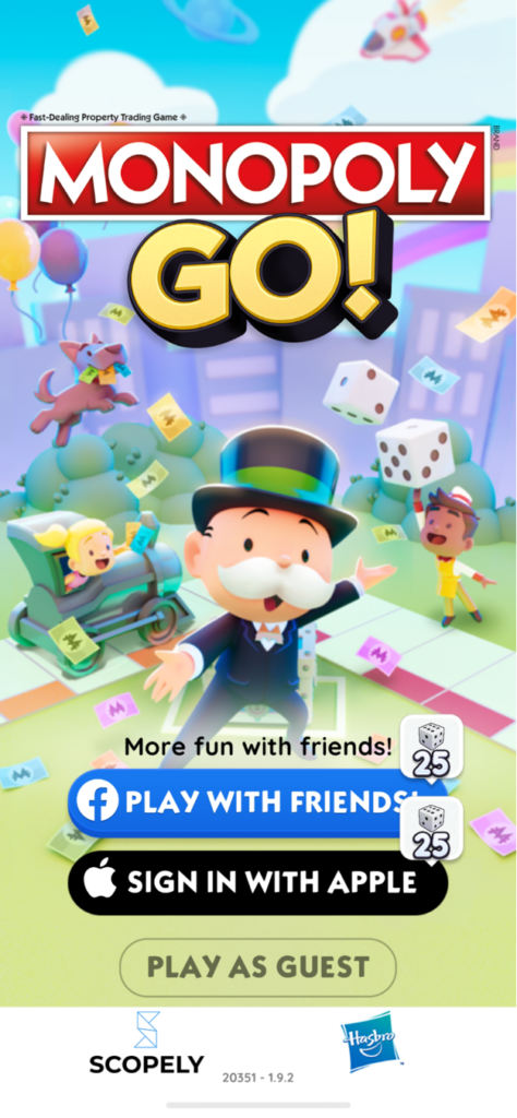 Monopoly Go login