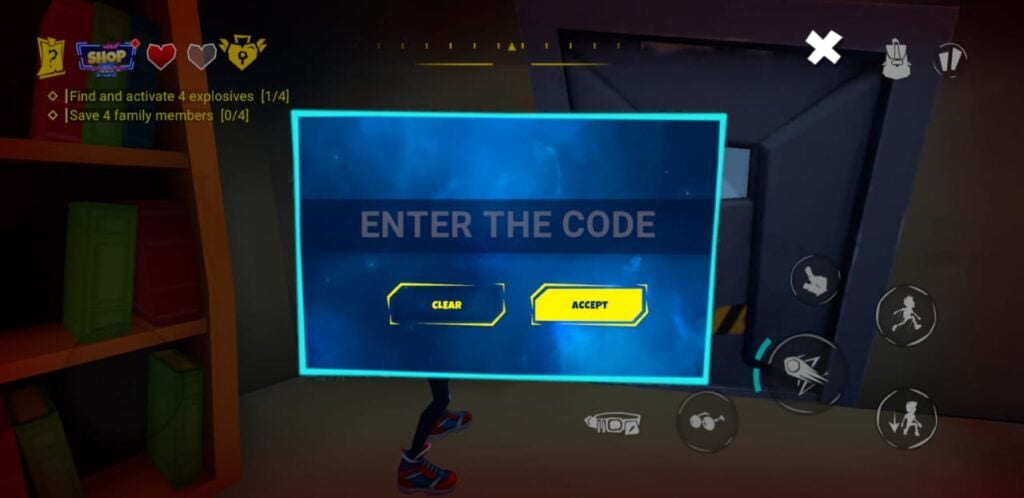 entering the gate code