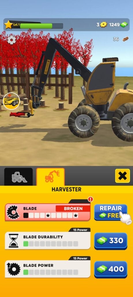 Harvester Upgrade