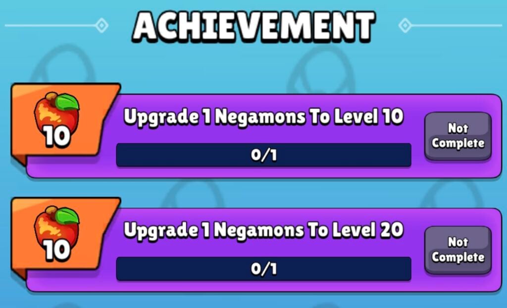 Negamons - Monster Trainer - Achievements