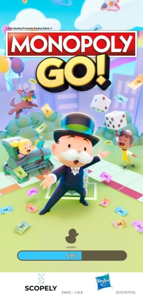 Monopoly go loading screen