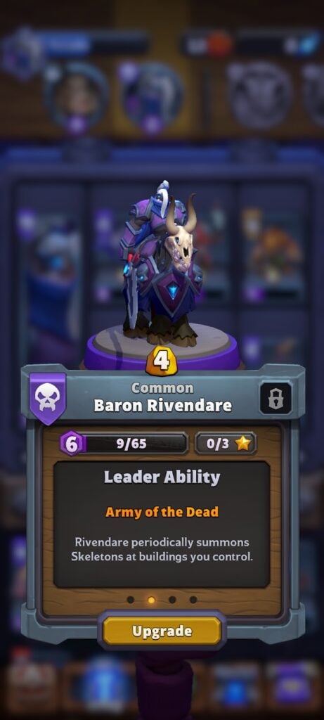 Warcraft Rumble - mini description (Baron Rivendare)