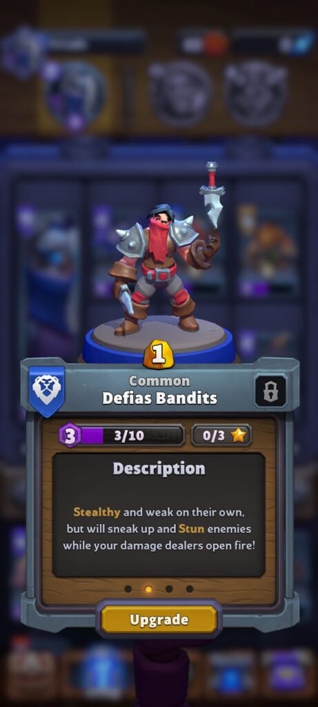 Warcraft Rumble - mini description (Defias Bandits)