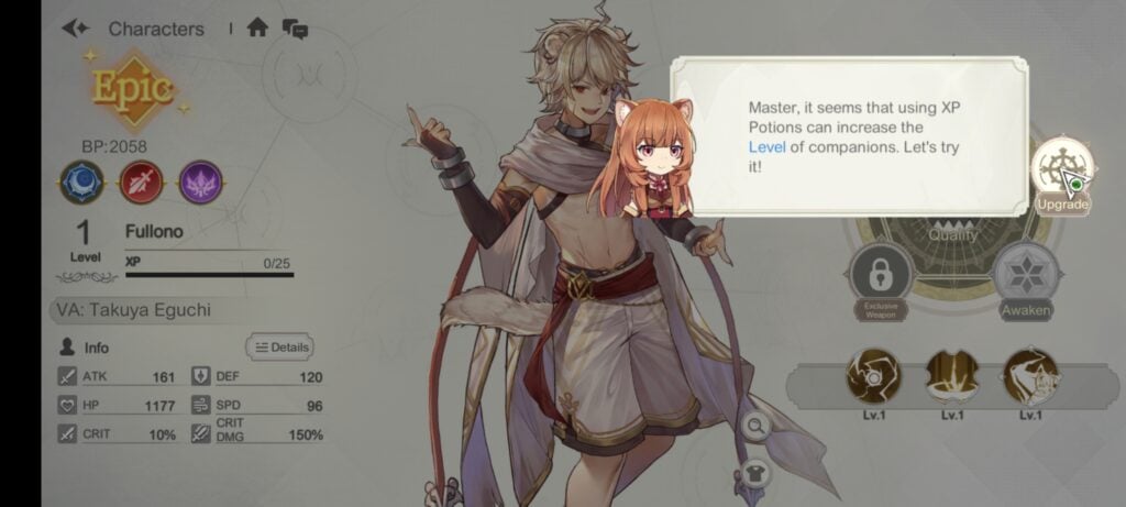 Shield Hero RISE Upgrade