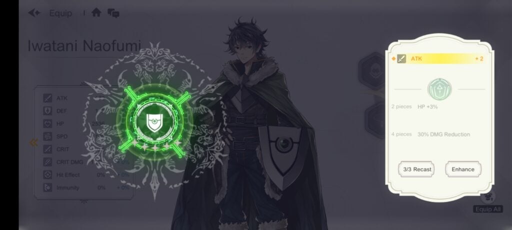 Shield Hero RISE Equipment