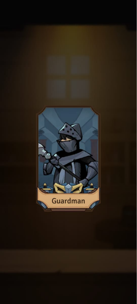 Guardman a hero in Hero Adventure – Idle RPG Games