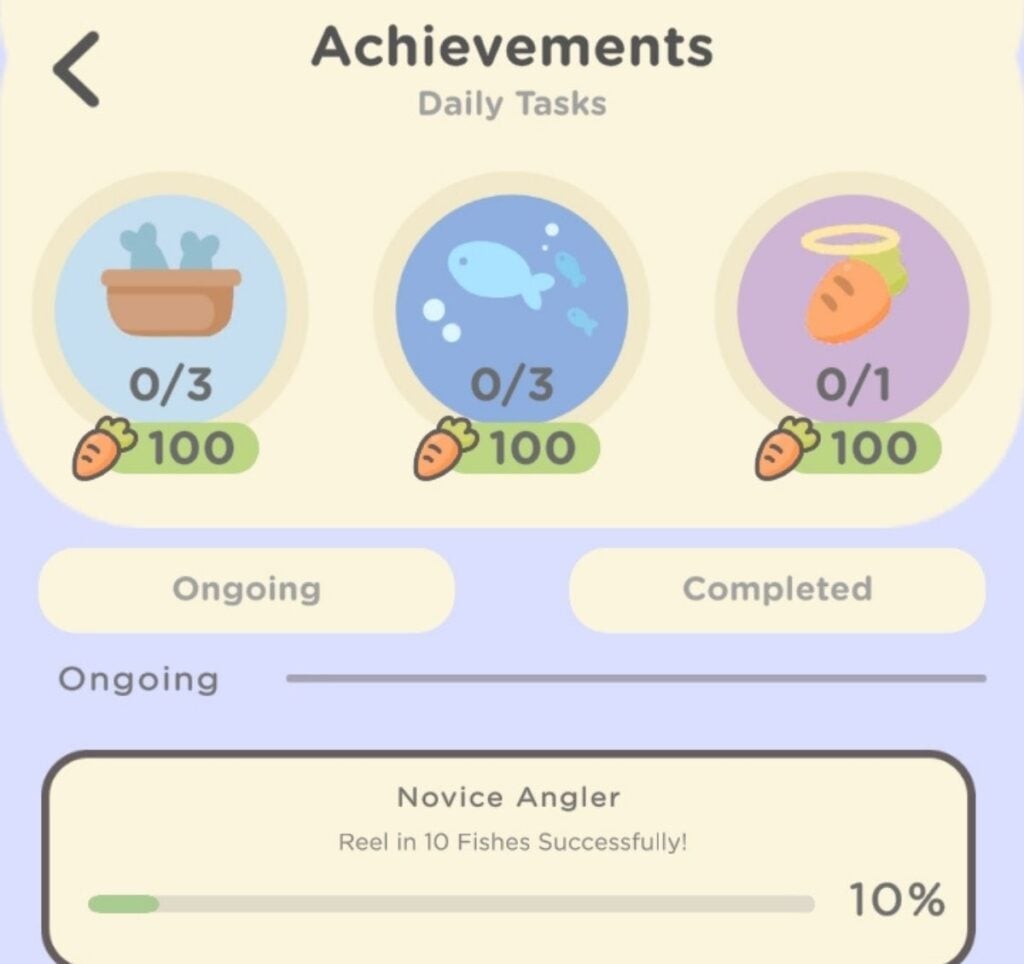 Achievements and Daily Tasks