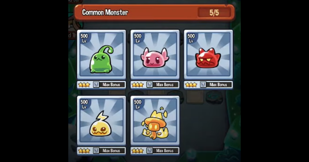 summoners greed common monsters