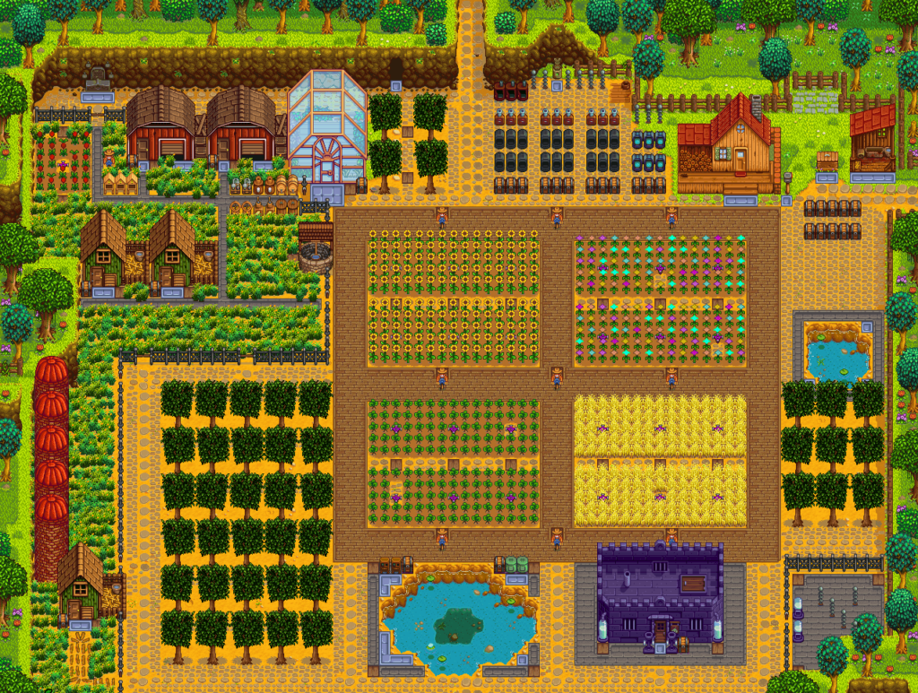 Farming Festival Stardew Valley Farm Layout