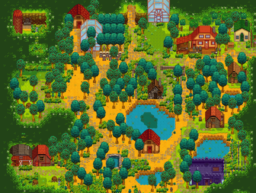 Arbor Harbor Farm Stardew Valley Farm Layout