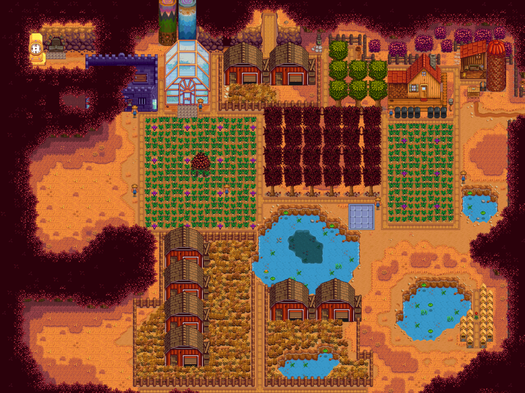 Harvesting Season Stardew Valley Farm Layout