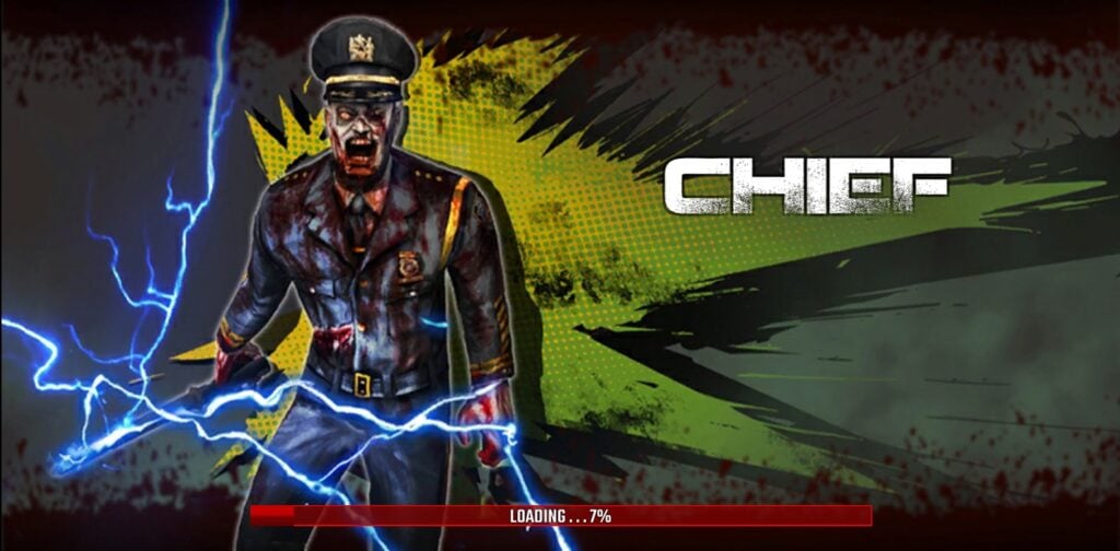 The Chief in Zombie Fire 3D.