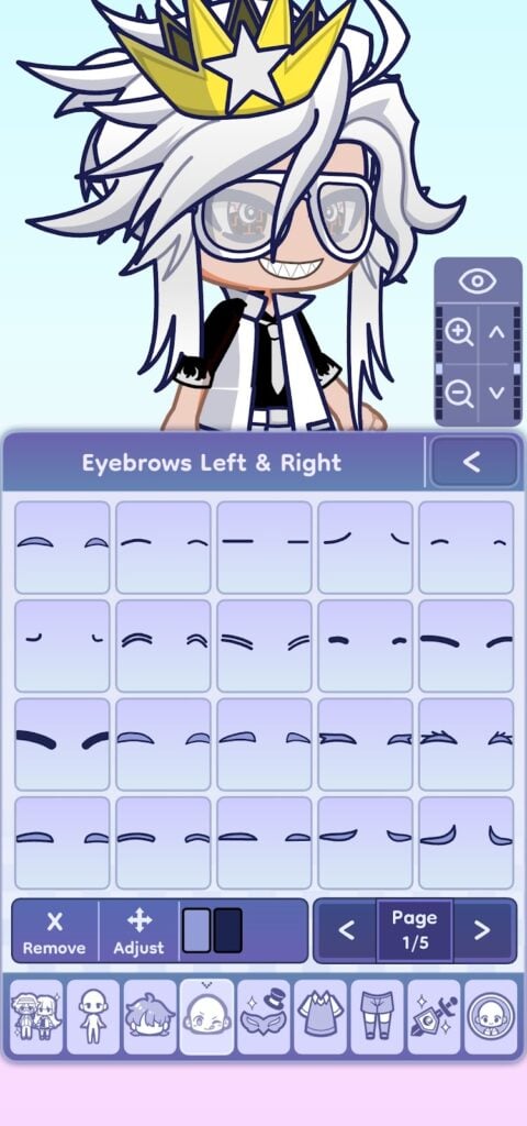 Gacha Life 2 - customize character (eyebrows)