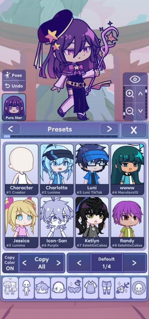 Gacha Life 2 -  customize character (presets)