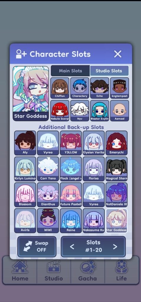 Gacha Life 2 - character slots