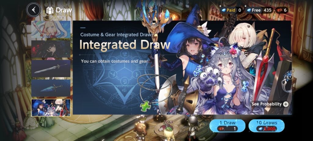 Integrated Draw