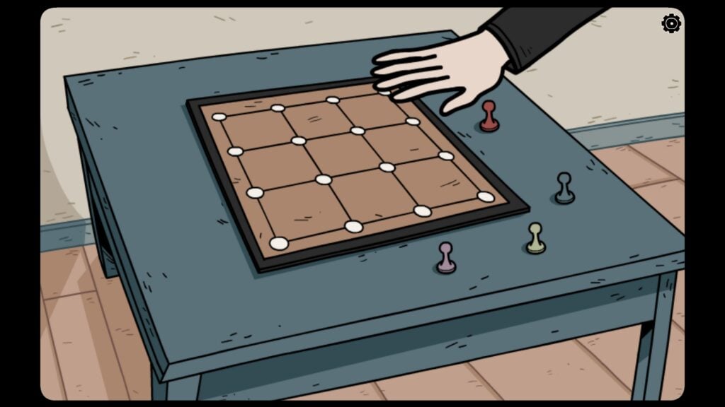 Place all fou r tokens near the chessboard 