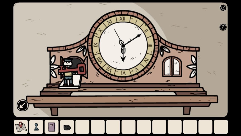 The completed clock puzzle in Ghost Case