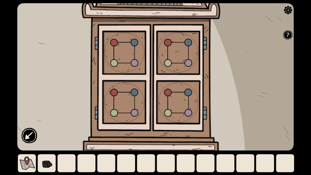 Rotate the disc to match the positions of tokens on the chess board. 