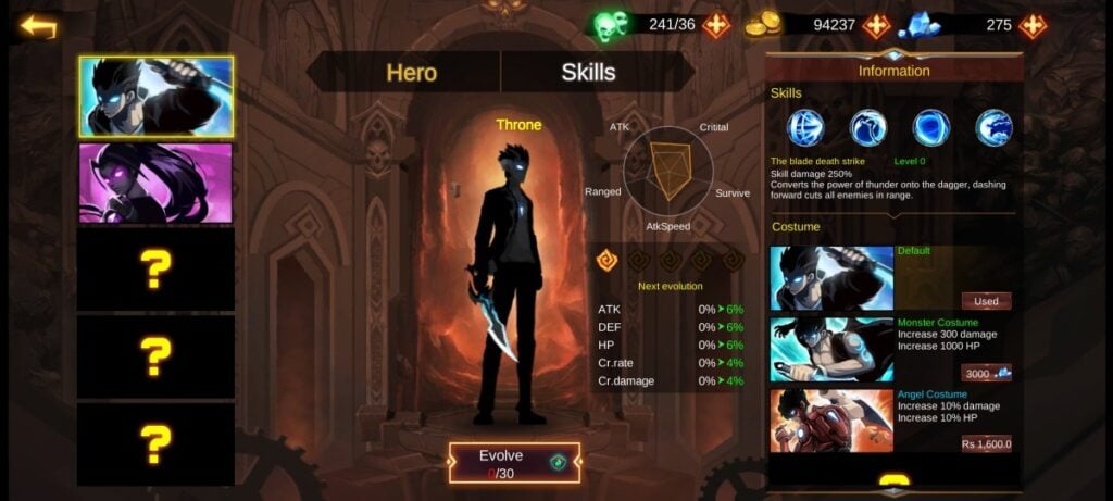 Shadow Lord Legends Knight hero thorne