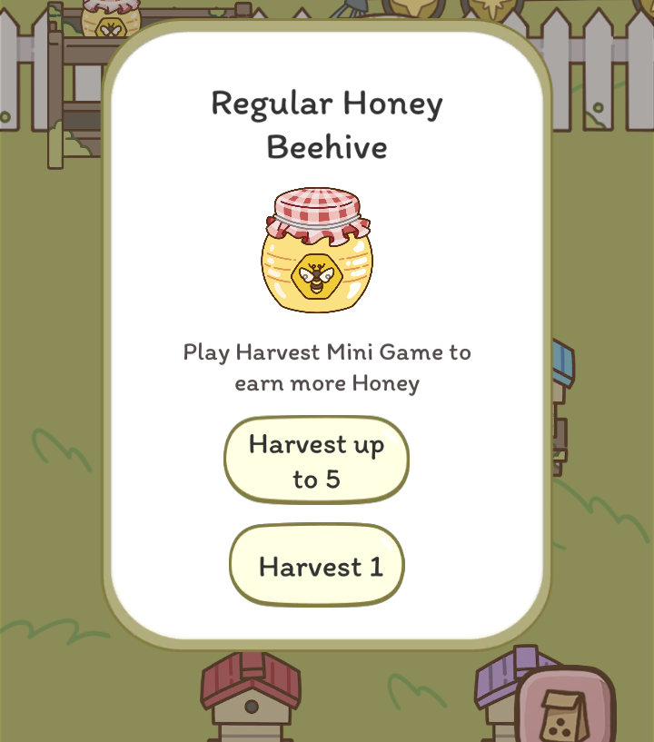 Play mini-game to get more honey