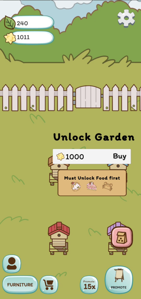 Unlock garden