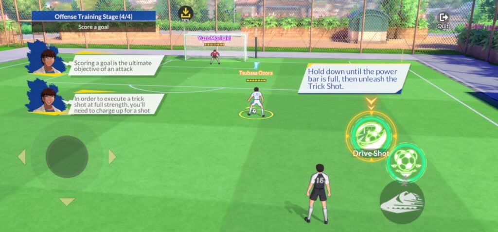 Captain Tsubasa Ace trick shot