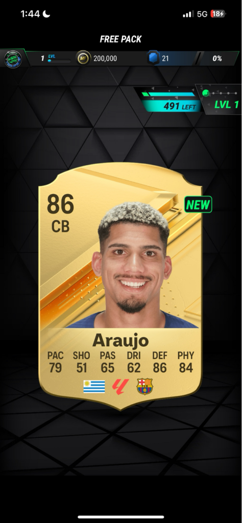 araujo card madfut 24 