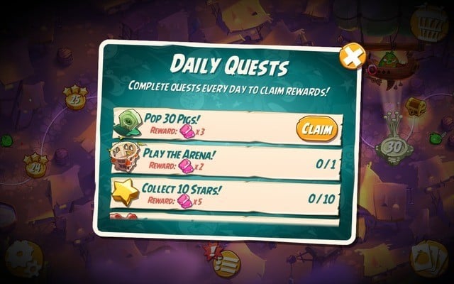 Complete daily quests