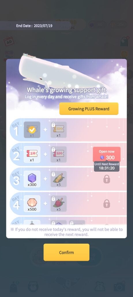 Daily Login WITH - Whale In The High