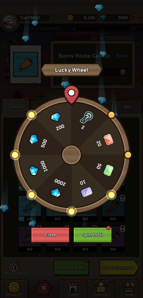 Cat Hero: Idle RPG - Lucky Wheel