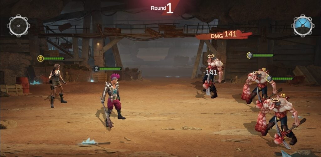 A battle sequence in Last Fortress: Underground.