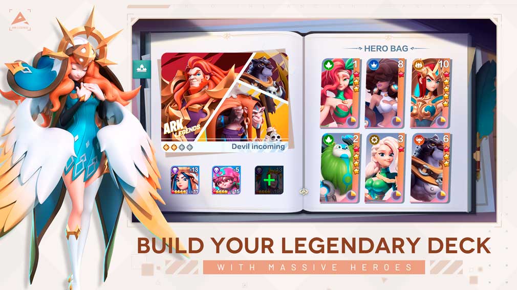 Build your own deck with new heroes. 